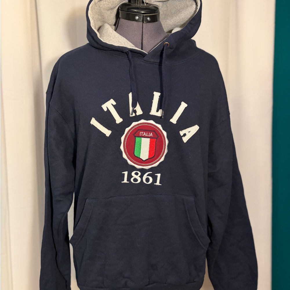 Italia 1861 Navy Hoodie